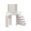New designs simple white dressing table mirror with drawer