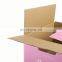 custom paperboard kraft shipping corrugated box paper folded color paper wrapping flat moving storge boxes