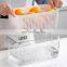 Clear storage bins set with lid refrigerator organizer bins bpa free food storage kitchen containers