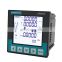 Panel mounted digital watt meter 3 phase energy analyzer with modbus