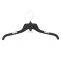 484 VICS Black Plastic Hangers With Rotating Metal Hook And Notches For Straps, Great For Shirts/Tops/Dresses