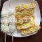 Good taste breaded snack frozen quail egg skewer
