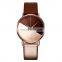 SHENGKE SK0095 New Product Lady's Quartz Movement Fashion Simple Men Style Leather Band Watch
