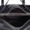 PU leather/genuine leather black large capacity travel duffel bag organizer shoulder bag for men