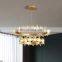Modern Crystal LED Chandeliers Lamp For Home Living Dining Room Decor Pendant Lights Bedroom Indoor Ceiling Hanging Lamp