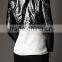 Cropped Snakeskin Biker Jacket for lady