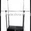 7/8" high quality double tubes steel storage clothing hanger display rack
