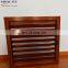 Artistic quality wood color aluminum shutter window wood grain finish