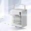 REAL Cool Small Camping Fan USB Portable Rechargeable Stand Mini Table Fan Air Conditioner Mist Air Cooler Fan