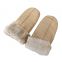 High Quality Fur Sheepskin leather gloves for Women