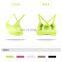 Wholesale Cover Auxiliary Breasts Ruched Stretch Sports Bra With Cross Back Fitness Women