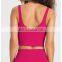 New Hot Sale Soft Custom Logo Shockproof U Back Sexy Sports Bra Ladies Workout Gym Fitness Yoga Crop Tank Top For Women