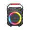 Oem Manufacturer 6.5 Inch 30w Portable Karaoke Blue Tooth Microphone Speaker With Colorful Led Light