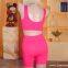 Factory Sale No Show Lingerie Set Women's 2 Piece Seamless Racerback Bra and High Waisted Underwear