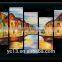 5pcs panel hotel decor handmade oil painting