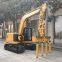 Vibration compaction machine excavator modification z'd'qi