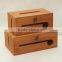 Cable wire storage box /Large tissue box capacity wooden cable box