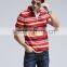 Summer new men's clothing collar men stripes men's short sleeve polo T-shirt fatty big yards