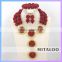 Mitaloo MT0004 New Arrival African Nigerian Bridal Beads Jewelry Set