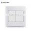 Glass Material White Color Home 1 Gang Wall Switches