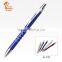 2016 Yellow aluminum ball pen type click metal pen for promotional gifts
