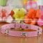 Alligator Leather Bone Studded Decorative Pet Dog Collars