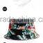 Cute style cool custom 100% cotton floral print bucket hat