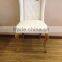 Norway popular Morden high back fabric Iron hoop dining chair