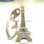 Antique Finishing Eiffel Tower Keychain Manufacturers In China