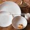 Hotsale new products for 2015 18PCS white porcelain embossed dinnerware