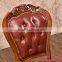 No Folded and Genuine Leather Material upholstery brown leather chair