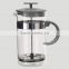 1000ml plastic stainless steel french press, glass coffee plunger, teacoffee maker
