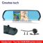 5 inch rearview mirror with gps bluetooth camera dvr recorder