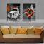 modern flowers print oil painting on canvas