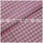 Fashionable lightweight cheap polyester check clothing fabric for ladies dress