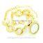 Fashionable jewelry cheap price stainless steel gold plated locket bracelet