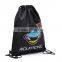 2015 Fashionable420D polyester drawstring backpack bag with front zipper pocket,drawstring sportpack bag