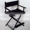 Silver/black aluminum beauty chair director chair OEM/ODM available Middle size A8632-B