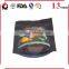Stand up coffee bean bag/pouch with zipper and one way valve