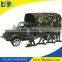 Newest friction power military truck toy with grass