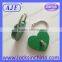 AJF Green Heart shape padlocks with key for wedding decoration