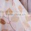hot selling yellow leaf print curtain/print window curtains