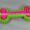Pink+Green TPR Bone Toy for Pets