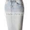 wholesales girls fashion women skinny vintage high waist denim jeans women pencil skirts