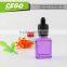 rectangular roll on glass bottle 15ml 30ml frosted matte logo printing e liquid glass dropper bottle