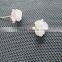  china top sell button earring rhinestone