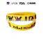 Silicone wrist band with country logo printed , factory direct supply cheap custom silicone bracelet