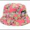 custom printed wholesale bucket hats/blank jean cool bucket hats/ tie dyed flag funny floral bucket hats