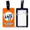 2016 Bulk Cheap Custom Shape Soft Pvc Durable Plastic Luggage Tags