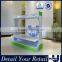 Shop decoration bright modern floor stand display cabinet